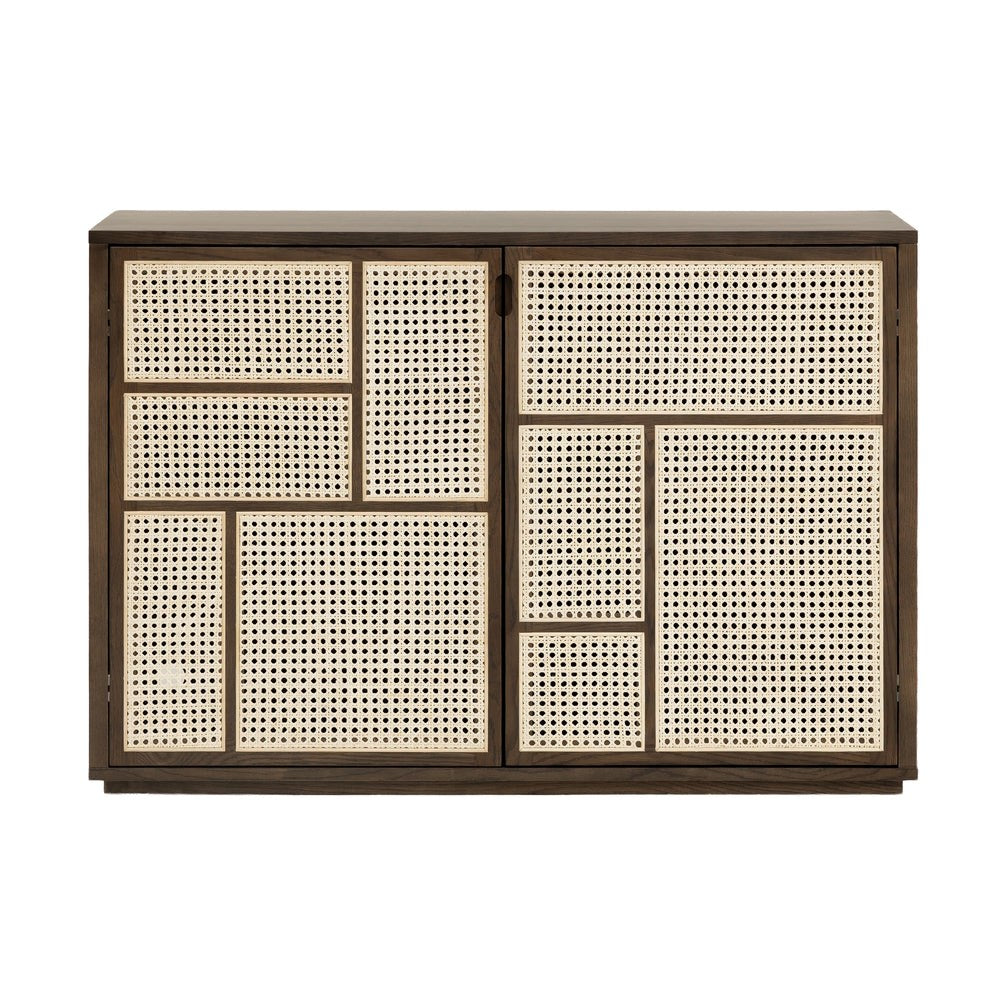 Design House Stockholm Air Sideboard Dark Oak-Rattan