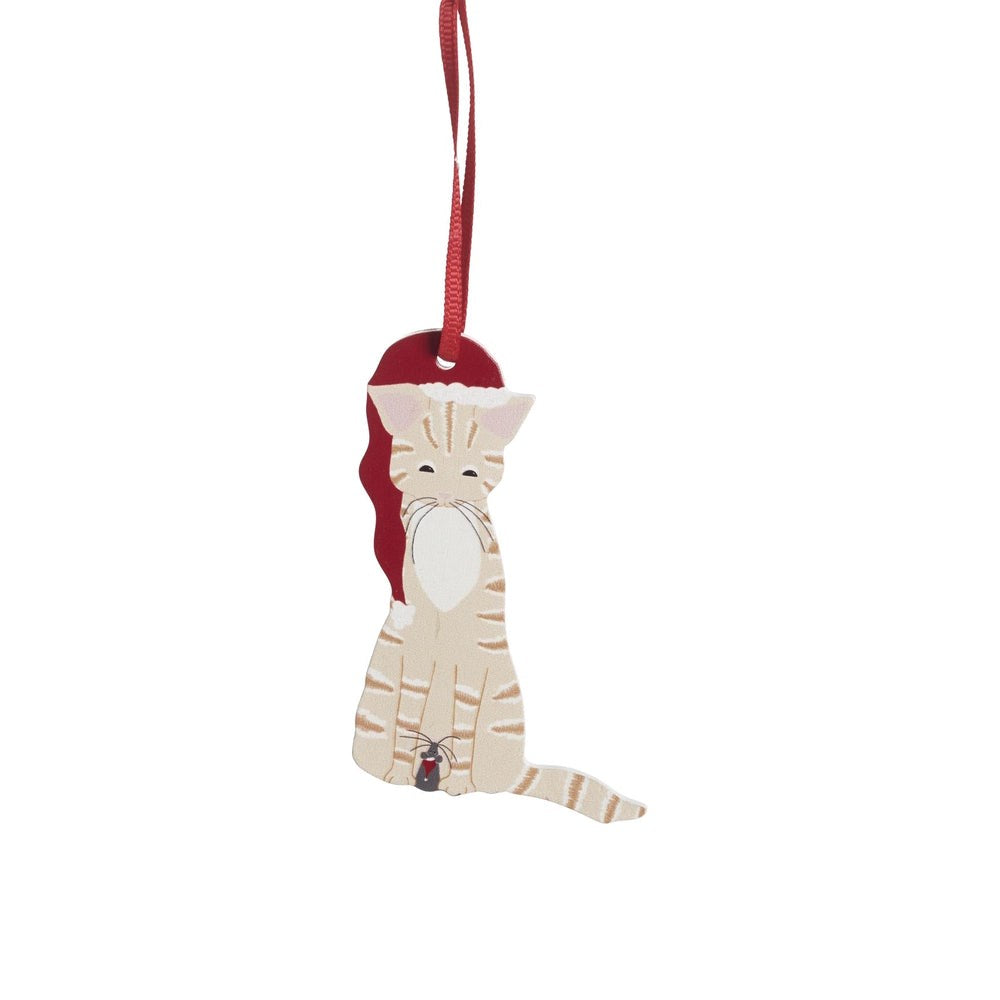 Naasgransgarden Cat Orange Wooden Ornament