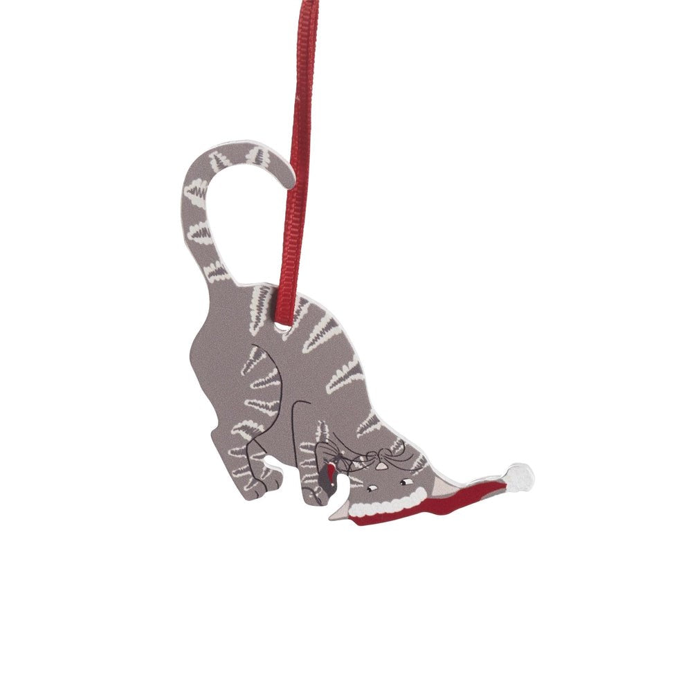 Naasgransgarden Cat Brown Wooden Ornament