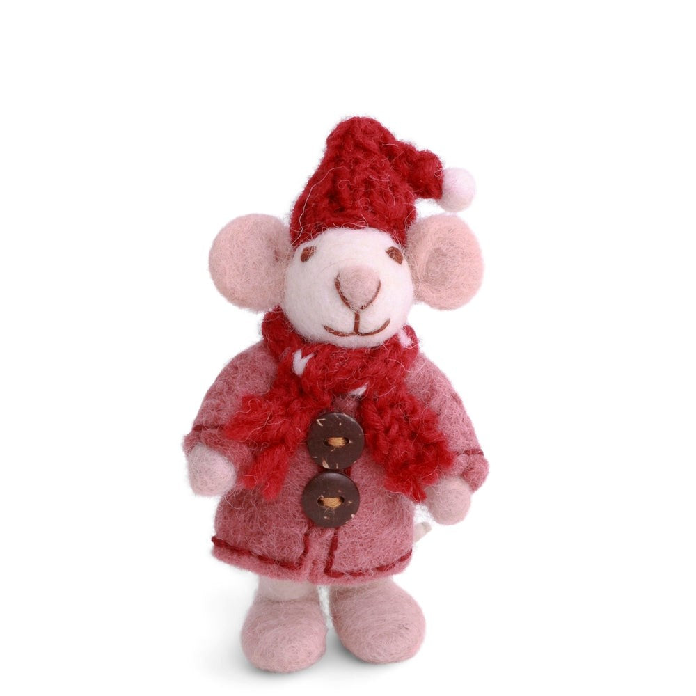 Gry & Sif Mouse Girl Mini White with Coat