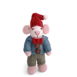 Gry & Sif Mouse Boy Mini White with Jacket