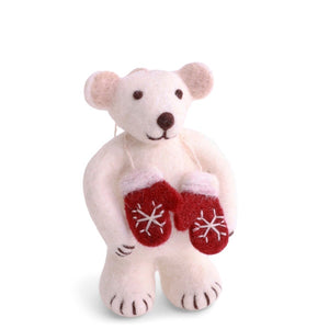 Gry & Sif Polar Bear Small with Mittens