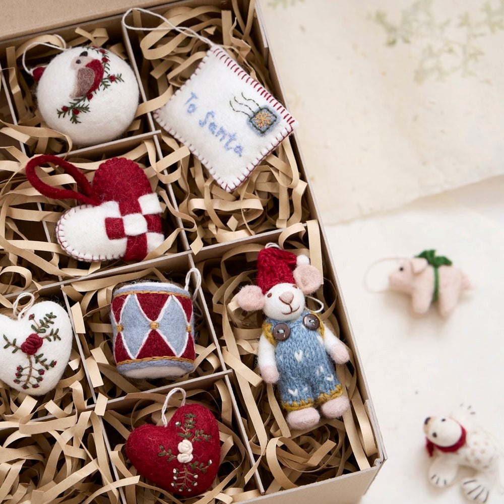 Gry & Sif Christmas Drum Felt Decoration