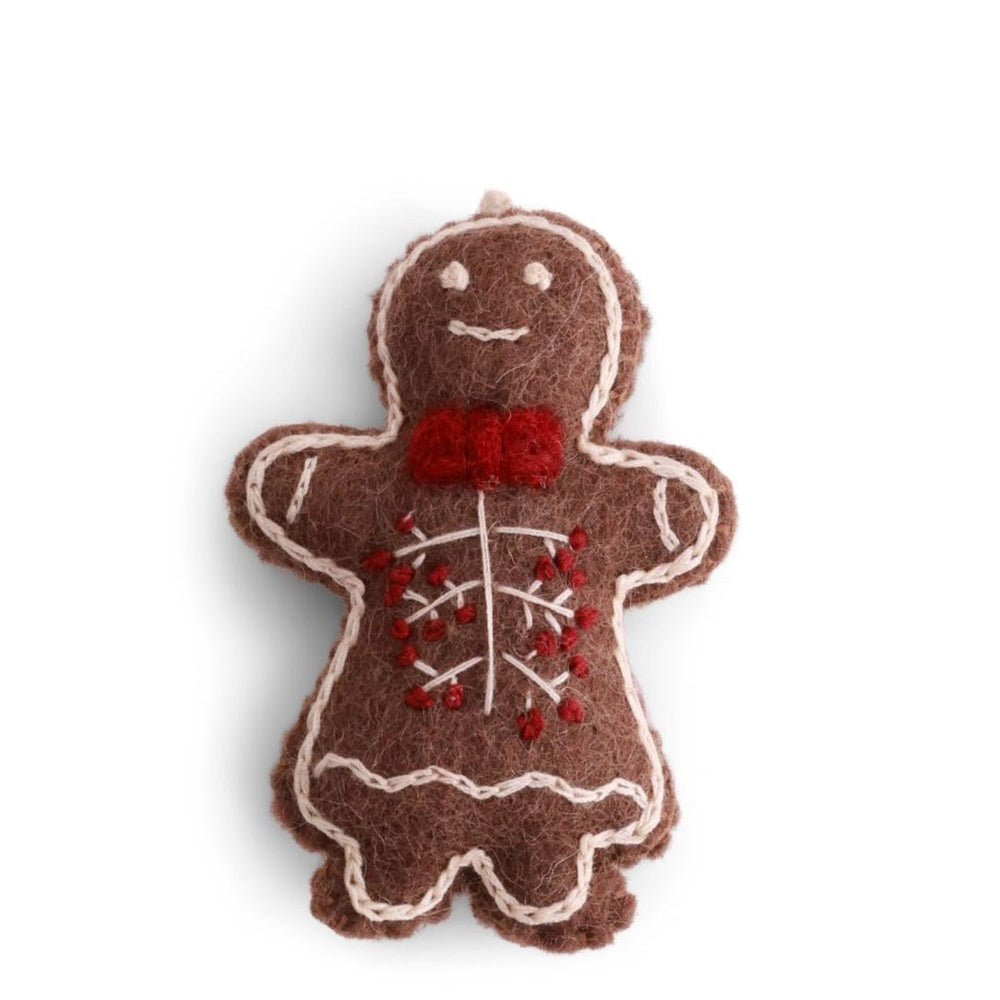 Gry & Sif Gingerbread Girl Felt Decoration