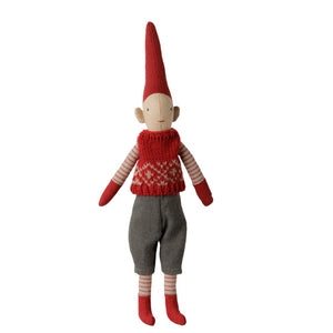 Maileg Pixy Size 1 Boy Red Knitted Vest