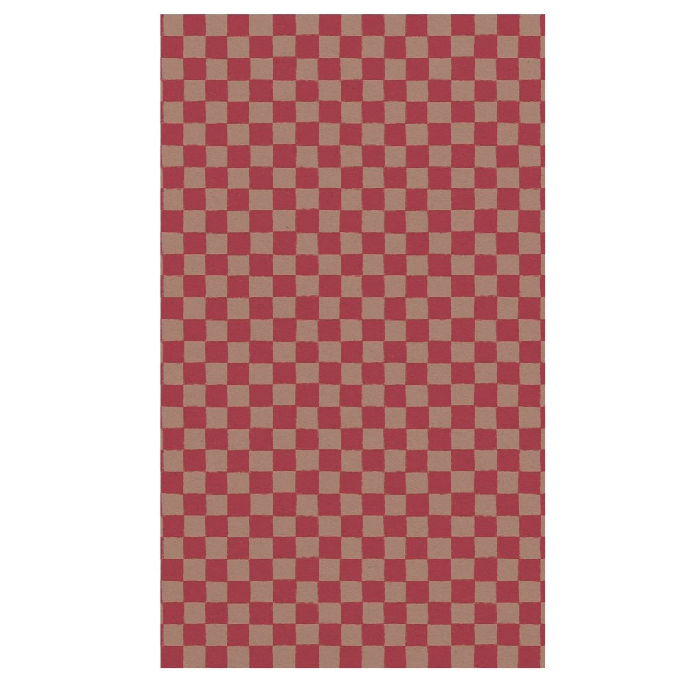 Maileg Gift Wrap 10m Checker Powder-Red