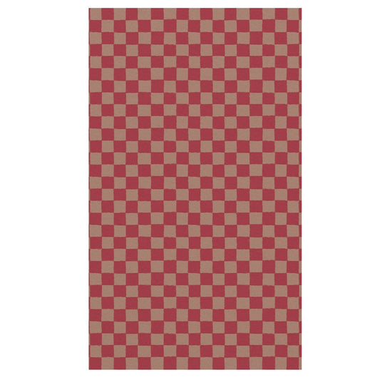 Maileg Gift Wrap 10m Checker Powder-Red