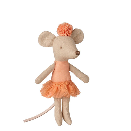 Maileg Ballerina Mouse Little Sister Apricot