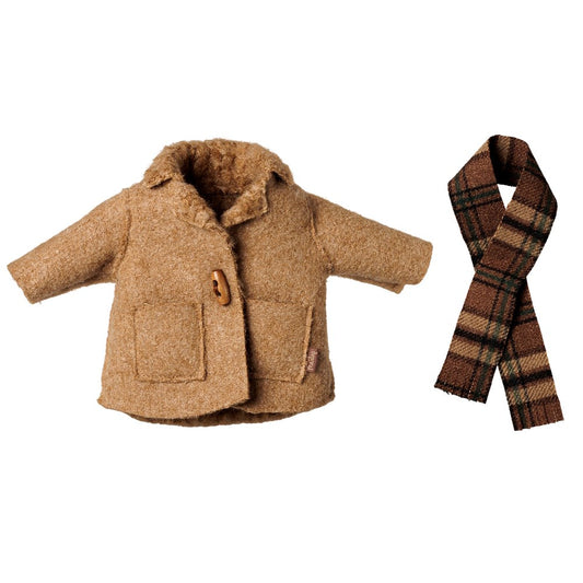 Maileg Jacket & Scarf Medium Mouse