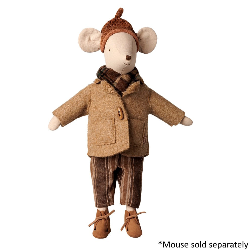 Maileg Jacket & Scarf Medium Mouse