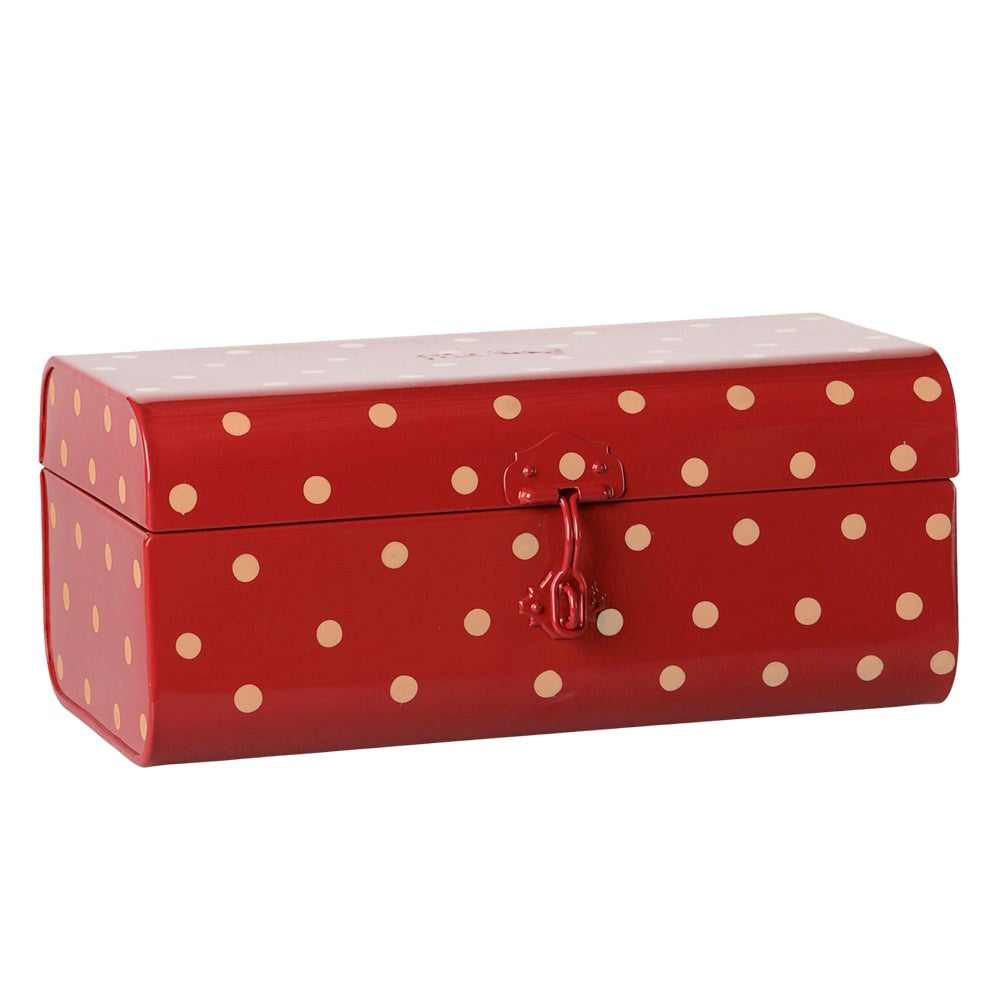 Maileg Storage Suitcase Small Red with Tray