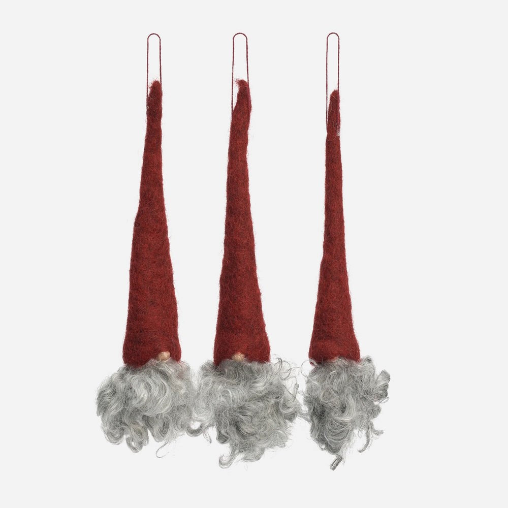 Asas Tomtebod Santa Grankvist Red-Grey 3pack