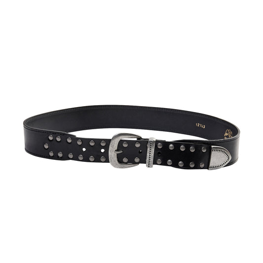 Mos Mosh Studded Leather Belt Black 105