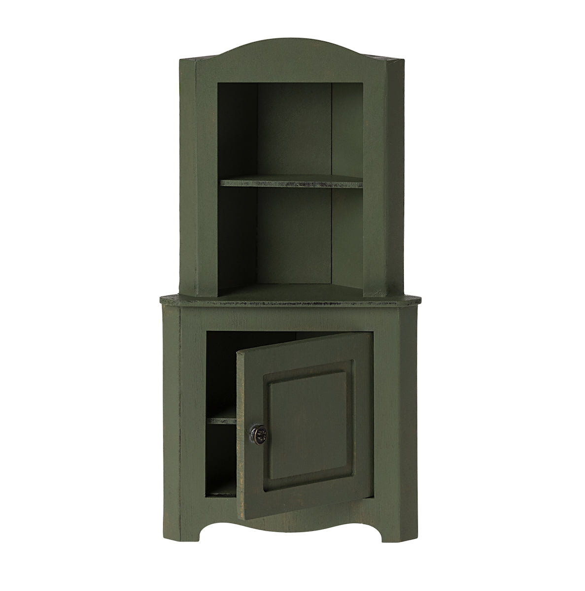 Maileg Miniature Corner Cabinet Dark Green