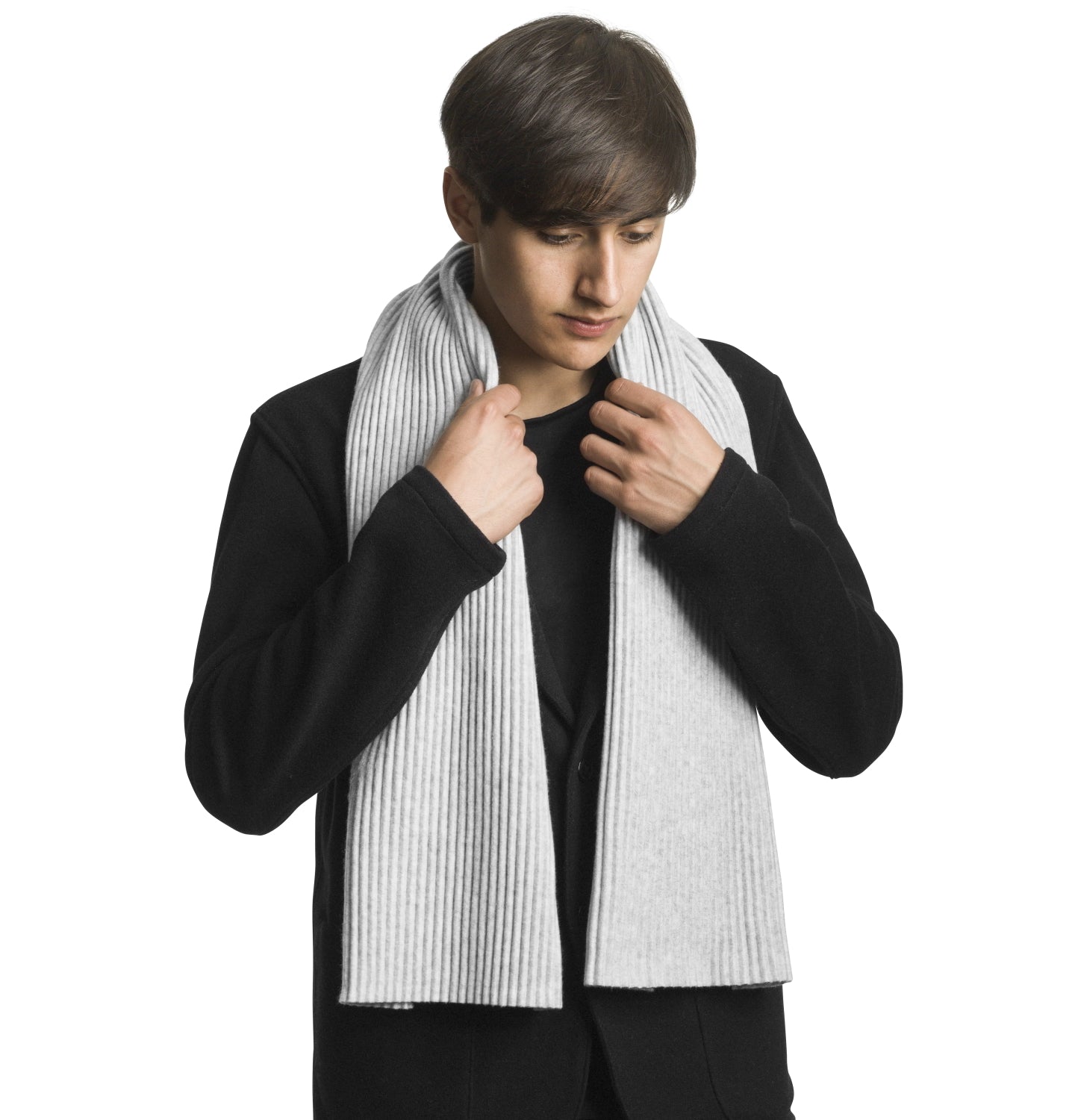 DesignHouseStockholm-pleece-scarf-30x140Black