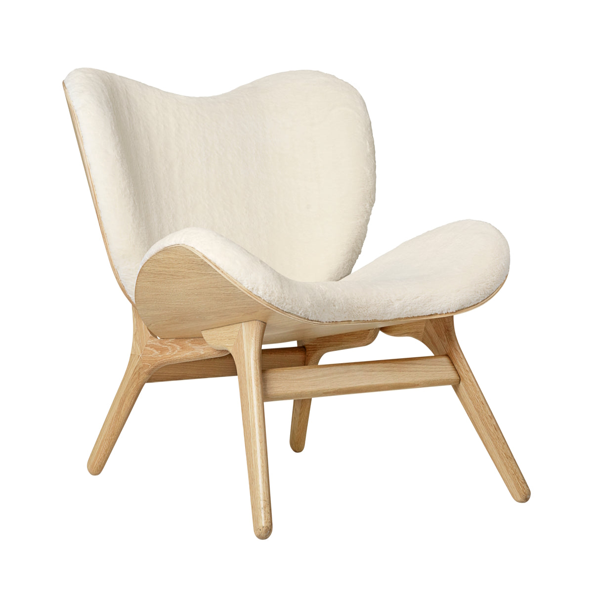 A Conversation Piece Lounge Chair Low Oak