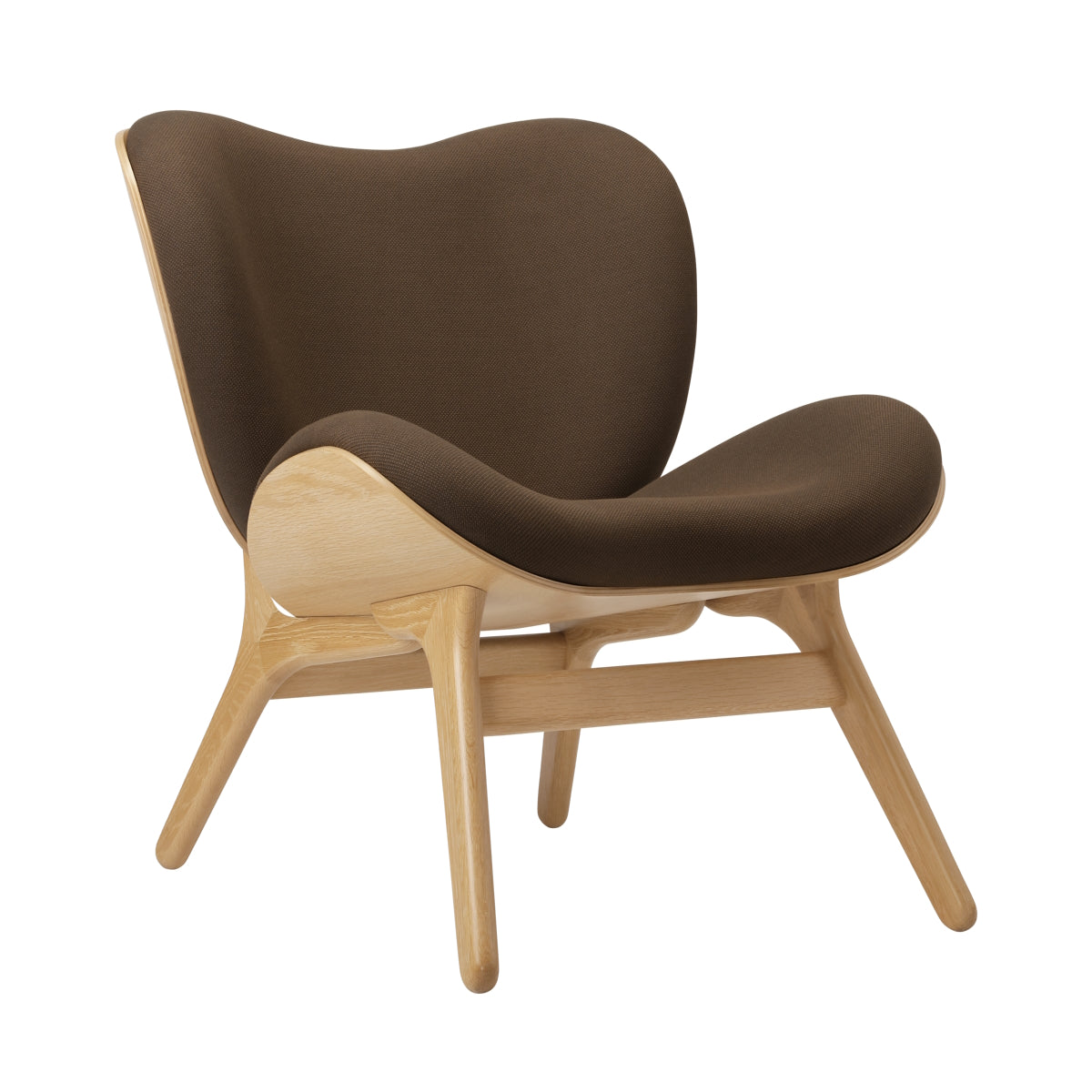 A Conversation Piece Lounge Chair Low Oak