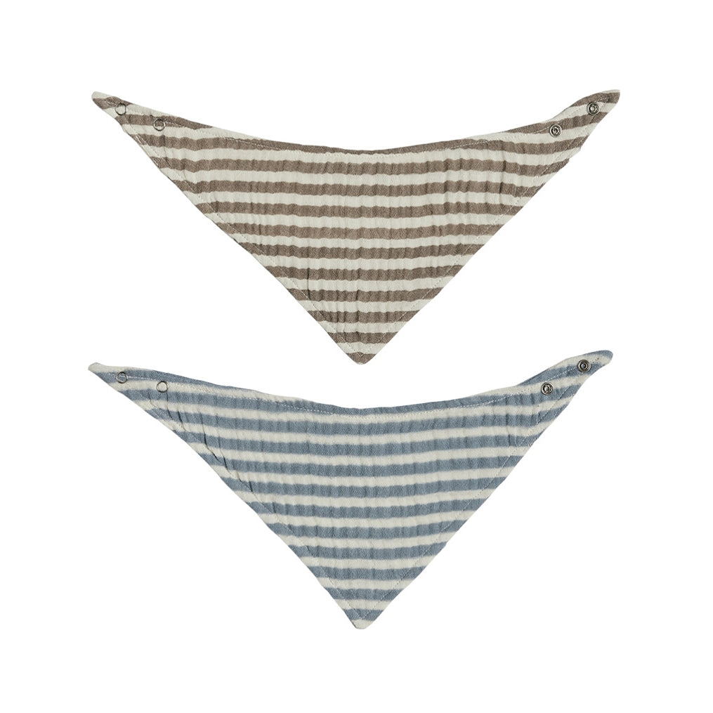 OYOY-striped-drool-bib-blue-brown-2pk