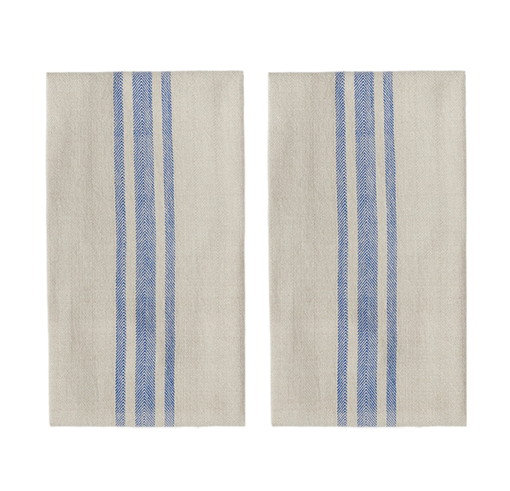 OYOY Linu Tea Towel Blue 2pk