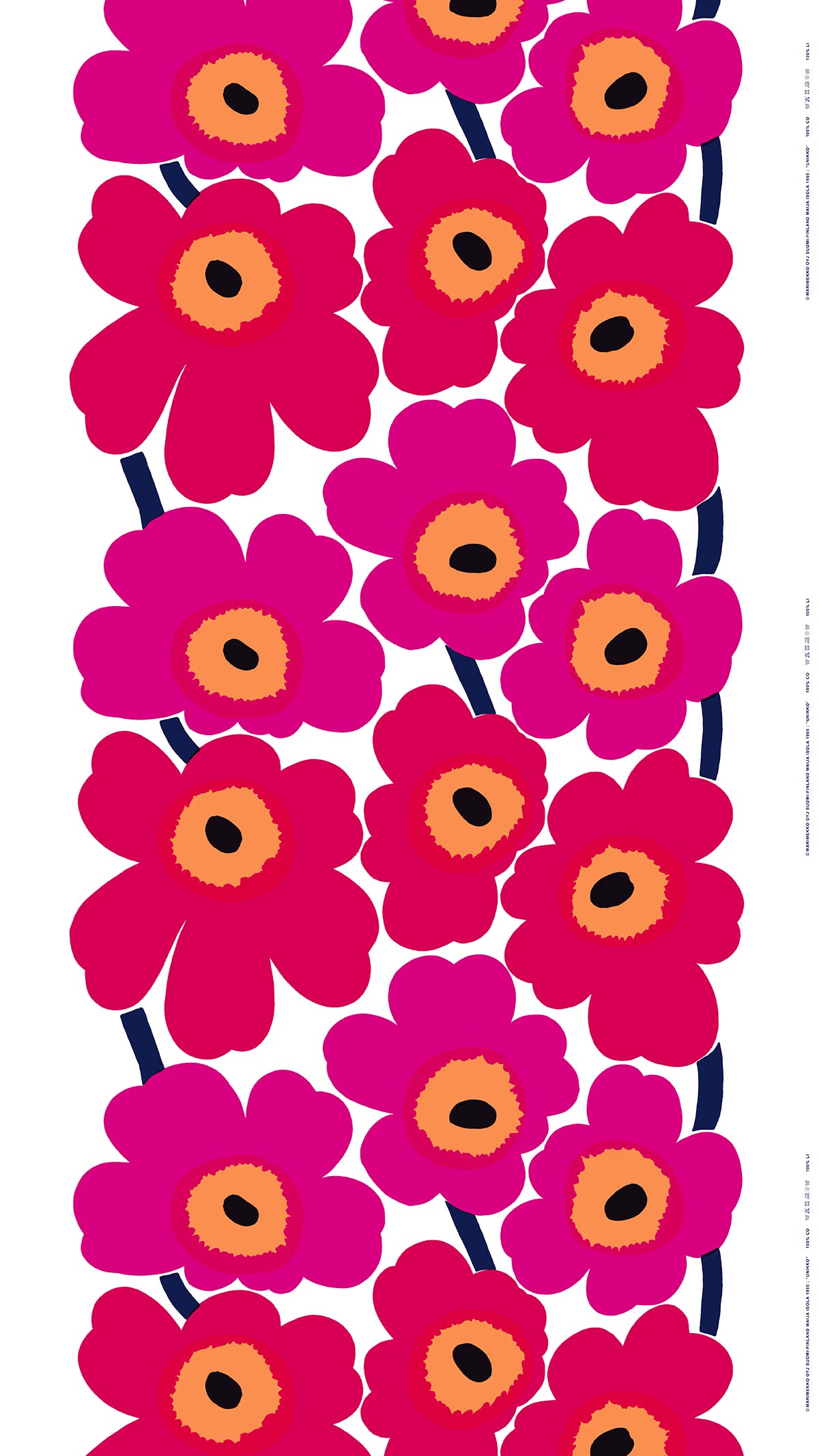 Marimekko Unikko Red Fabric Canvas