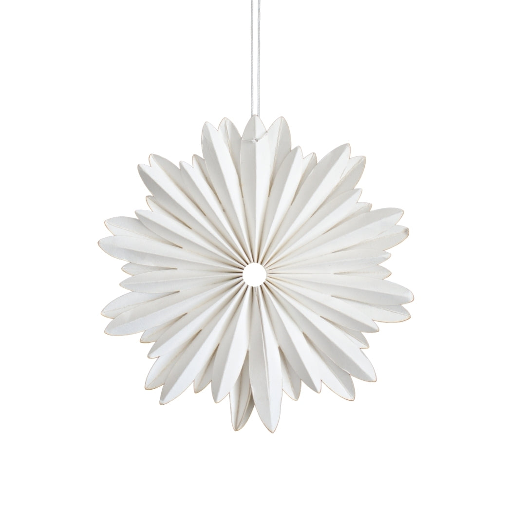 Star Paper Ornament White