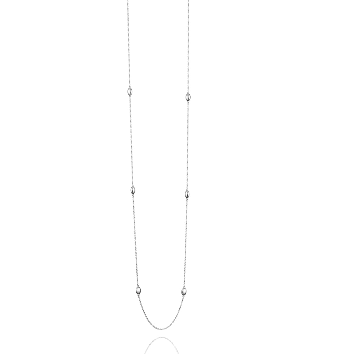 EfvaAttling-love-bead-long-necklace-silver