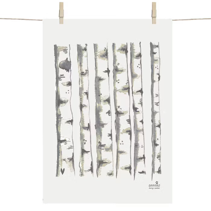 Anneko Birch Tea Towel & Dishcloth Gift Set