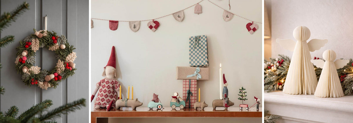 A selection of Scandi Christmas products from Gry & Sif, Maileg and Nordic Rooms
