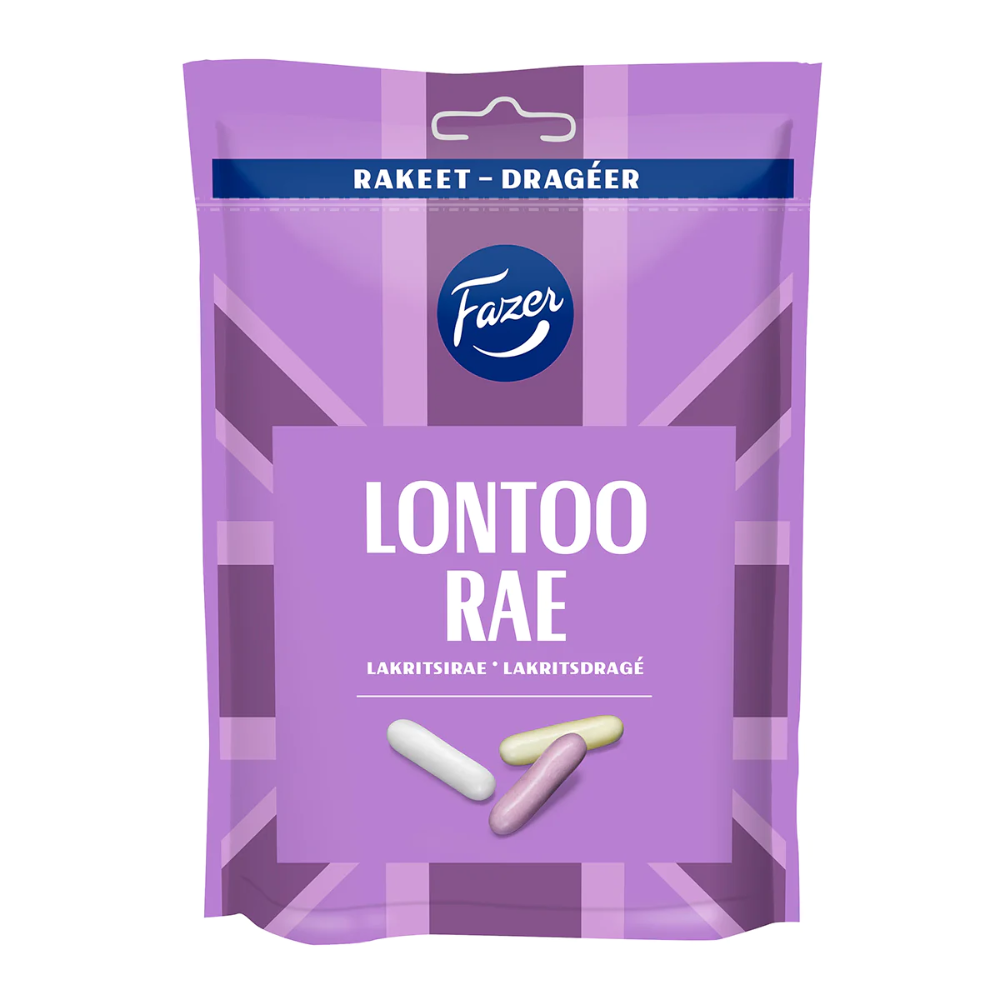 Fazer Lontoo Rae Liquorice Bag 175g