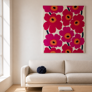 Marimekko Unikko Red Fabric Canvas
