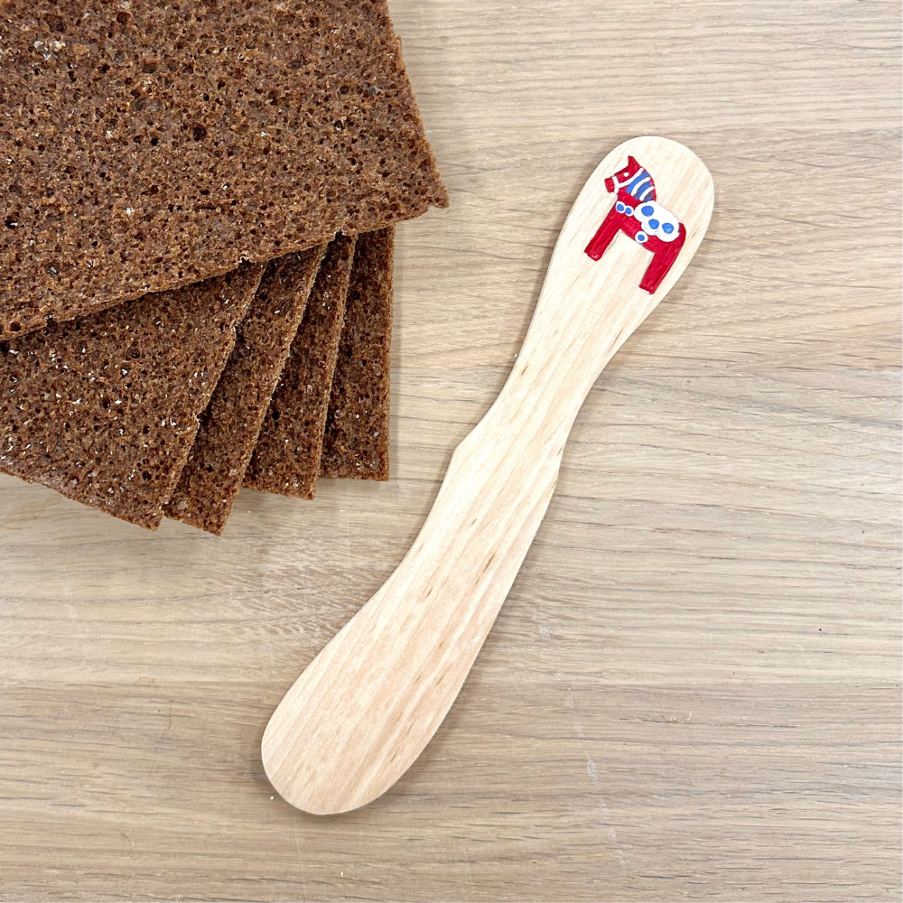 Butter Knife Dala Horse Red