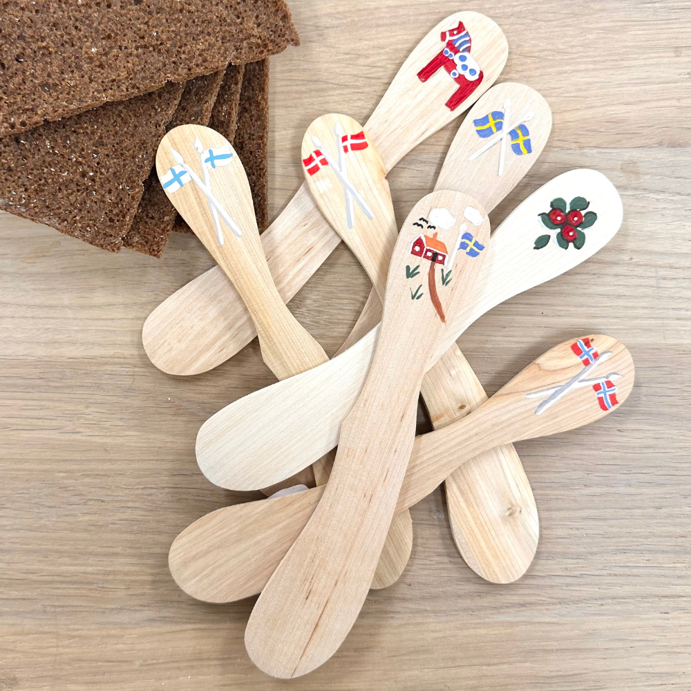 Butter Knife Dala Horse Red