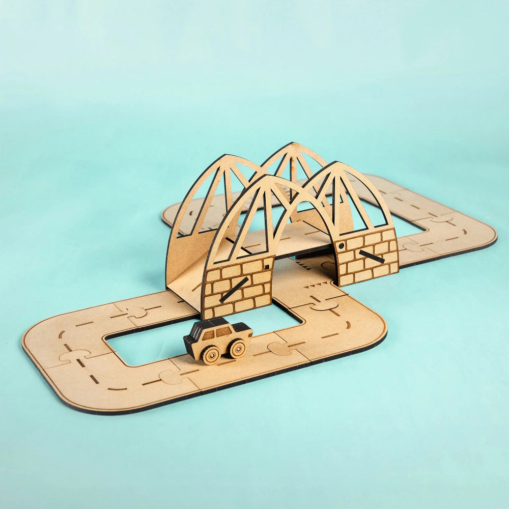 Crateit Dreamy Drawbridge Wooden Toy