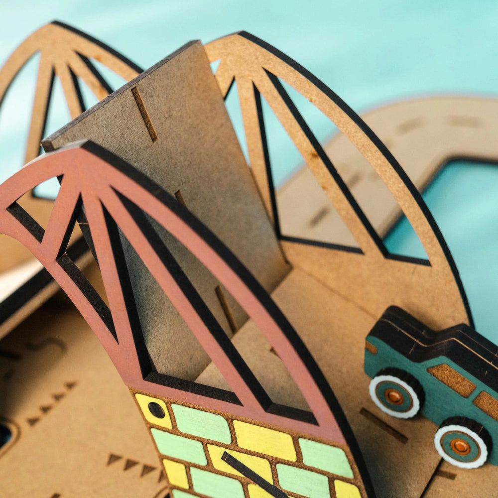 Crateit Dreamy Drawbridge Wooden Toy