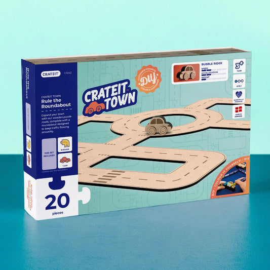 Crateit Rule The Roundabout Wooden Toy