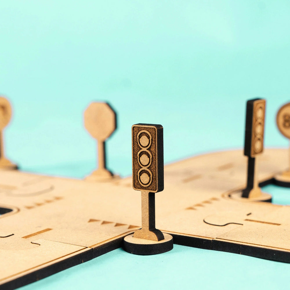 Crateit Traffic & Road Signs Pack Wooden Toy