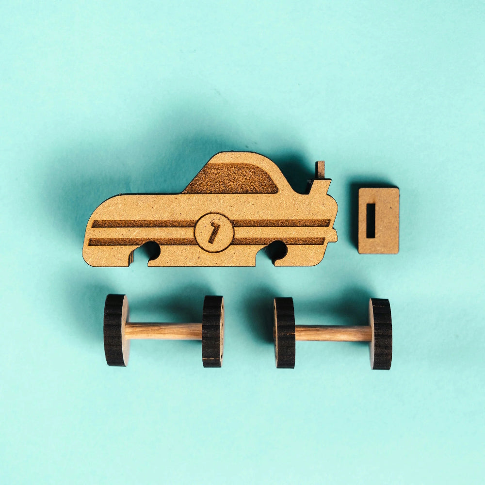 Crateit Turbo Racer Wooden Toy