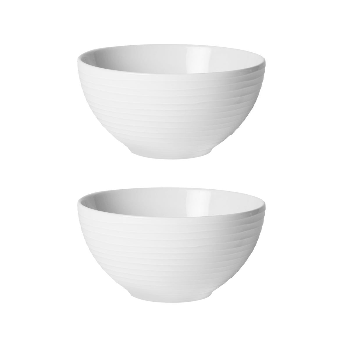 Blond Soup Bowl 600ml White Stripe 2pk