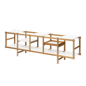 Design House Stockholm Frame Shelf Low oak-white
