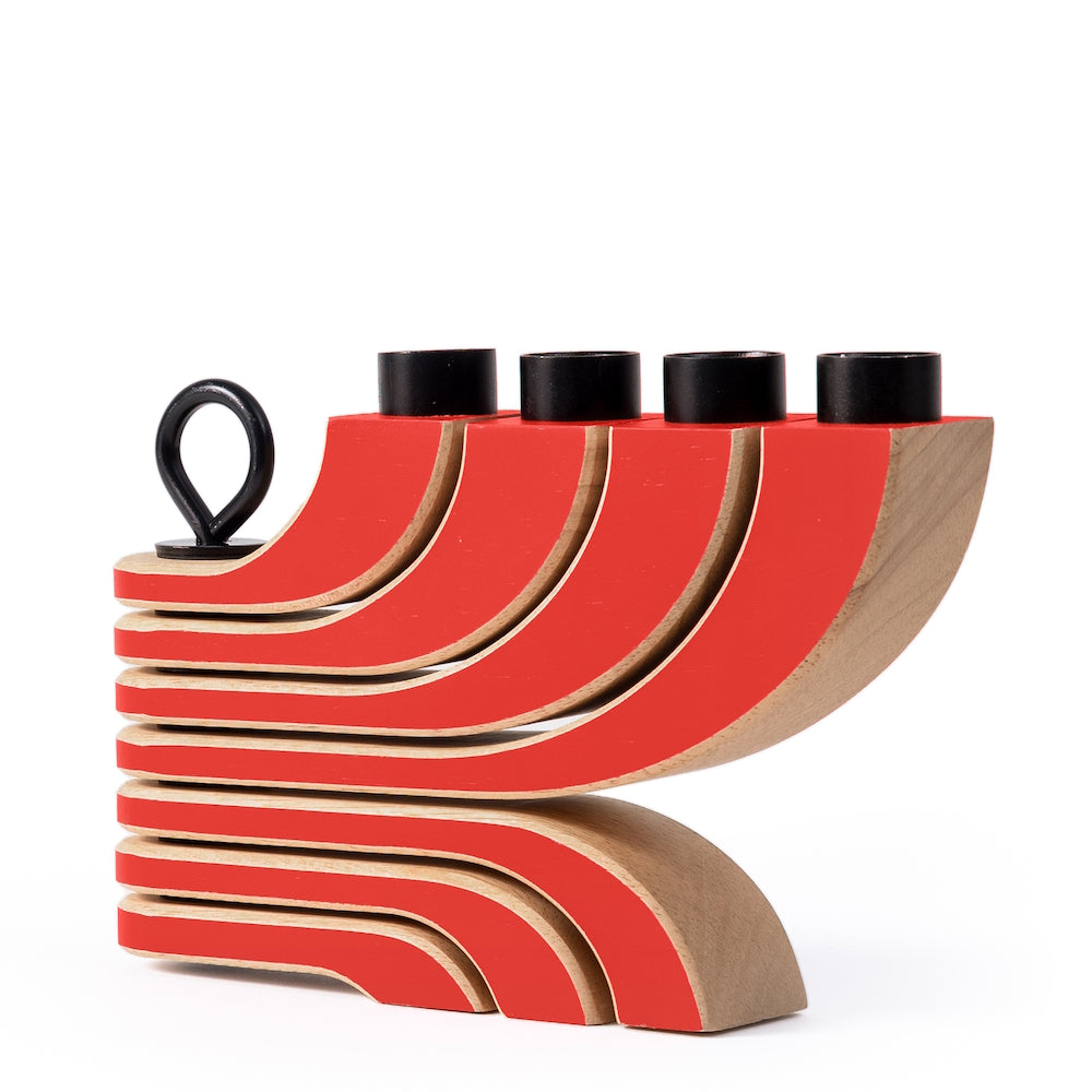 Design House Stockholm Nordic Light Candle Holder 4 Red