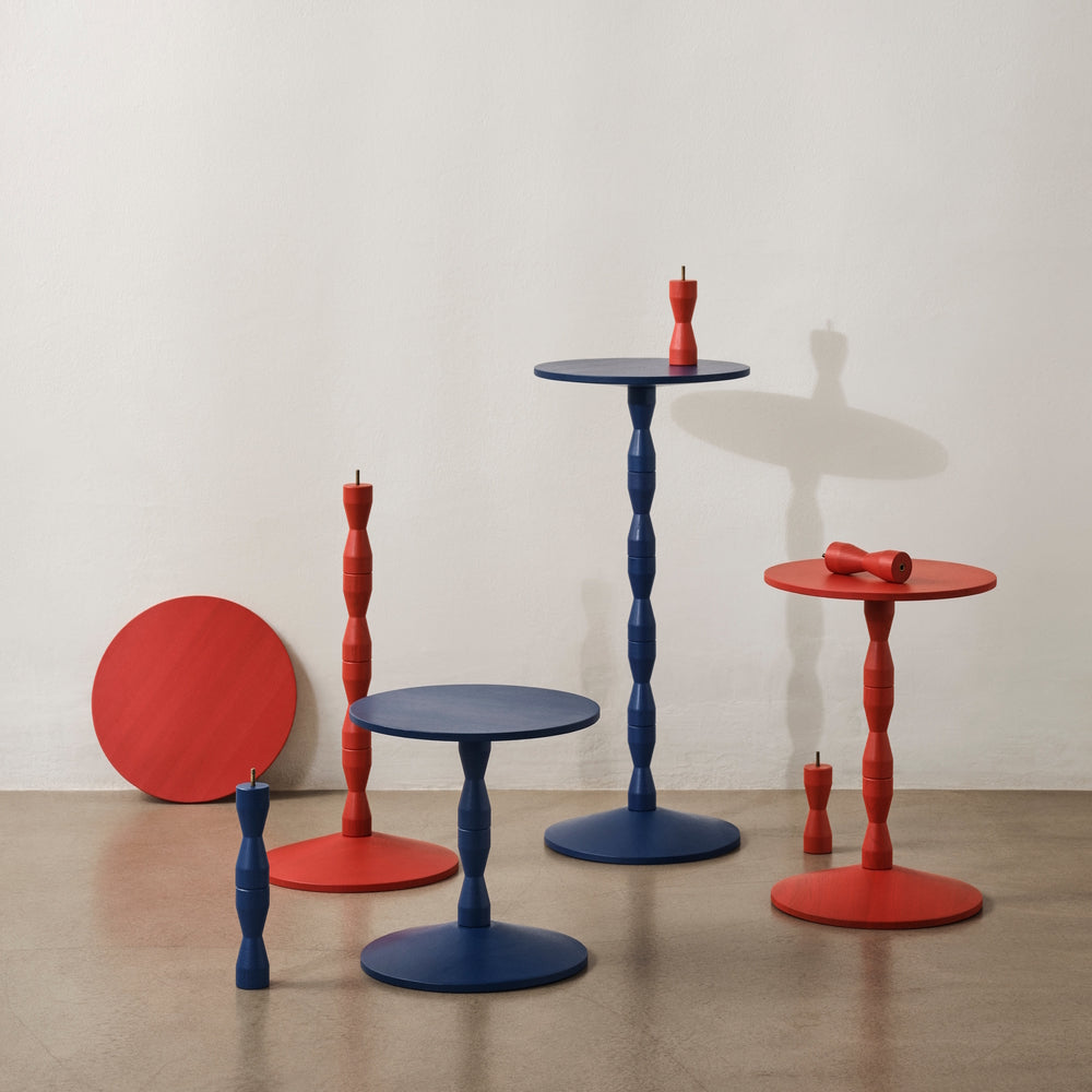 Design House Stockholm Pedestal Table Blue
