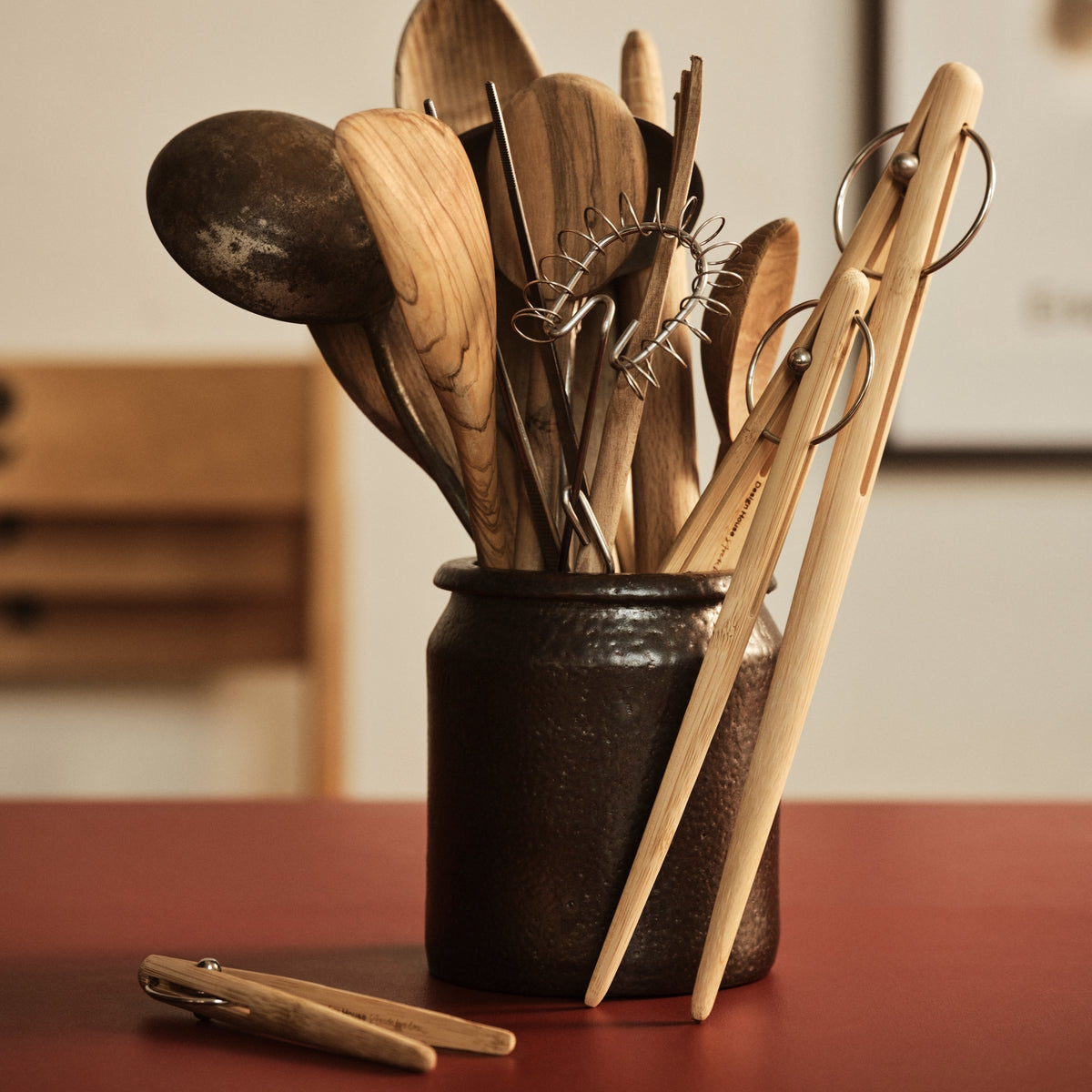 Design House Stockholm Pick Up Wood large 34cm