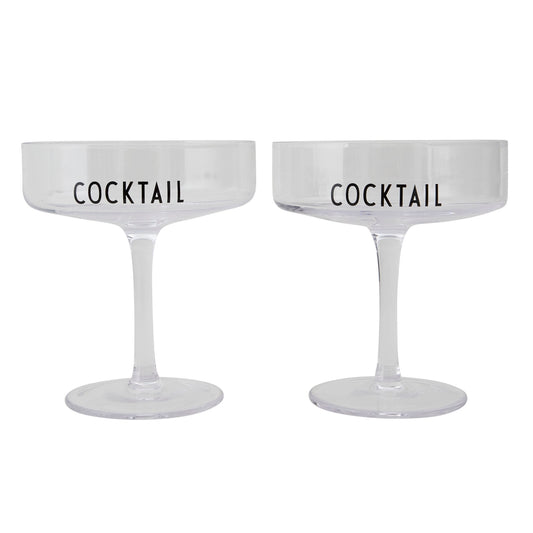 Design Letters Cocktail Glasses