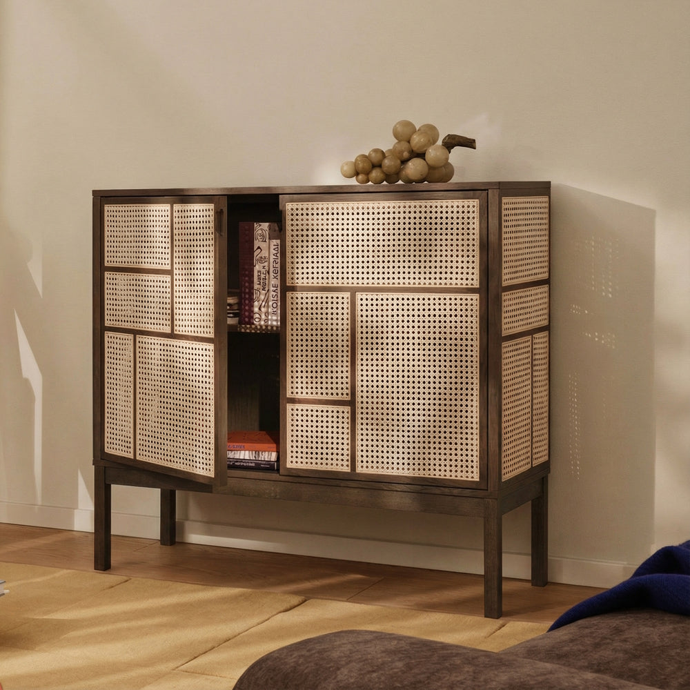 Design House Stockholm Air Sideboard With Legs Dark Oak