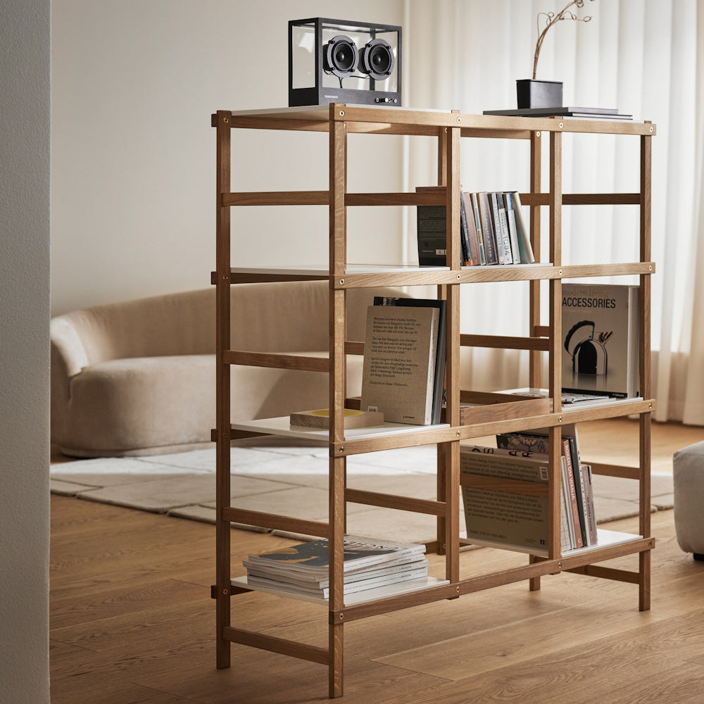 Design House Stockholm Frame Shelf High oak-white