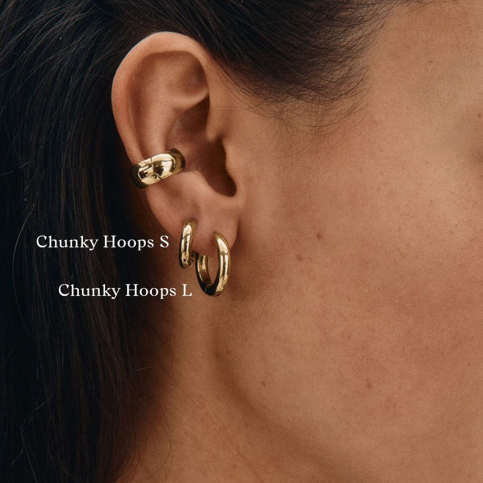Edblad Chunky Hoops S Gold