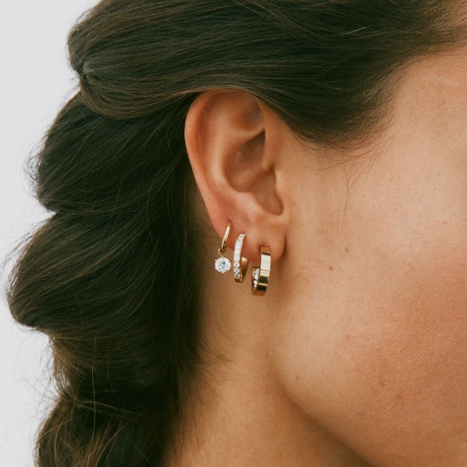 Edblad Crown Hoops Gold