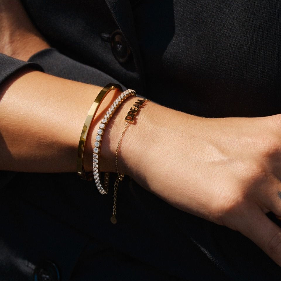 Edblad Fave Bangle Gold 16.5mm