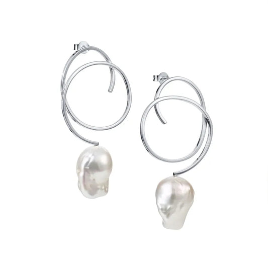 Curly Pearly Earrings
