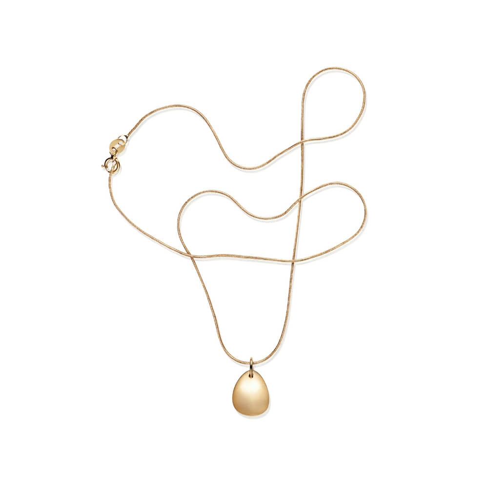 EfvaAttlingMiniRosePetalPendantNecklaceGold